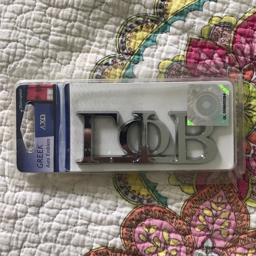 Gamma Phi Beta Sorority Chrome Car Decal